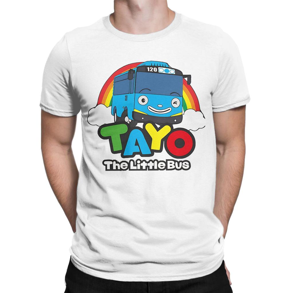 Unisex WoUnisexs TShirt Tayos Little Bus Cute Cars Vintage Pure Cotton Tee Shirt Short Sleeve T Shirts Round Collar Clothing Graphic