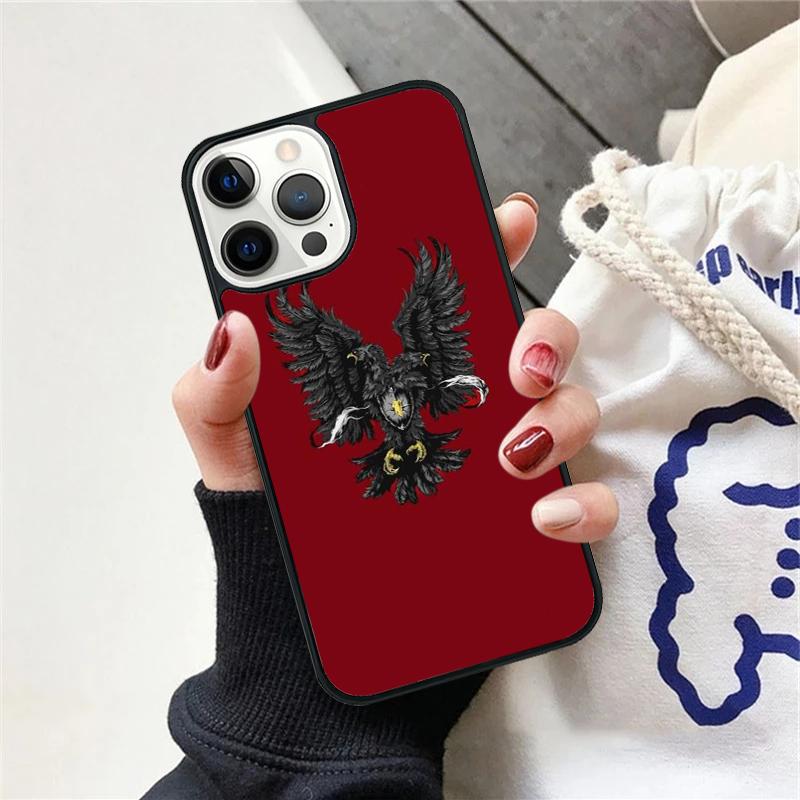 

Albanian Flag Eagle Phone Case Cover For iPhone 17 Air 15 16 11 13 14 Pro Max 12 Plus Max Fundas iPhone 11pro max