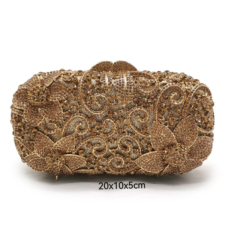 

Silver Diamond Rhinestone Wedding Purse New Arrival Clutches Bags For Party Messenger Handbags Lady Small Purses Collection 20cmX10cmX5cm золотой