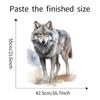 3D Realistic Wolf Wall Sticker Self-Adhesive Background Decor for Bedroom Living Room Home Decoration