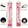 Door Couplet Banner 2pcs Pack No Power Needed for Valentine's Day Party Porch