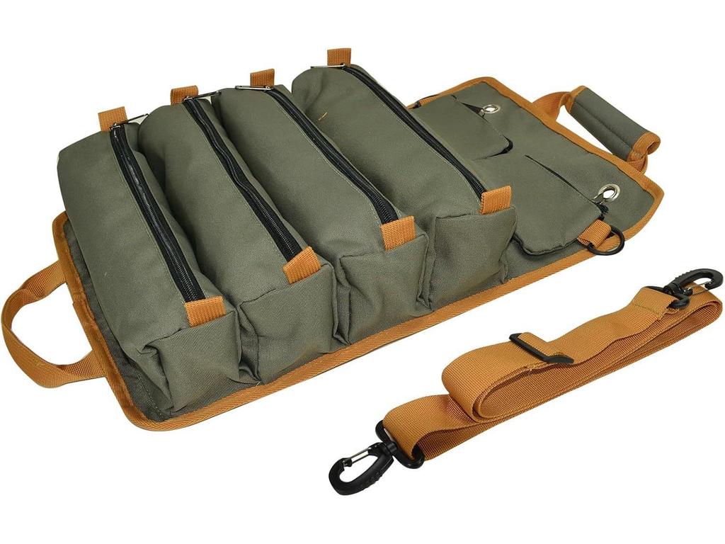 Outdoor Multifunctional Tool Bag: Roll-up Storage for Ground Nails & Wind Rope