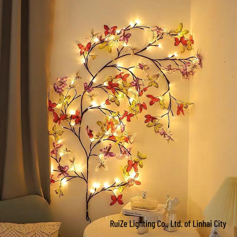 LED Rattan Branch Lamp – Bendable Indoor Night Light
