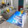 White Snow View Carpet Doormat Anti Slip Mat for Bathroom Kitchen Entrance Rugs Christmas Decor Bedroom Living Room Floor Carpet