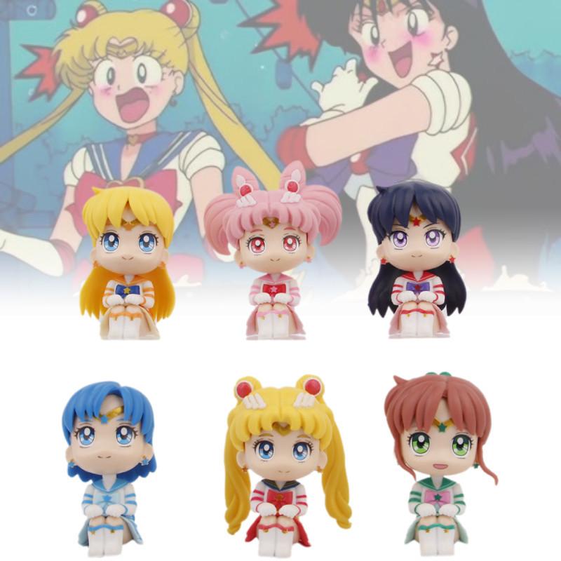 Usagi Tsukino Sitting Pose Pvc Figure Adorable Anime Car Decoration