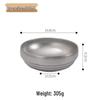 ZISIZ Korean Style Golden Stainless Steel Double-Layer Bowl