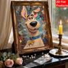 DIY Pearl Painting Canvas Cartoon Dog Portrait 3D Bead Art Kit Relaxing Handmade Craft Home Wall Decor Unique Personalized Gift