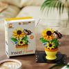 Flower Fairy Sunflower Butterfly Building Blocks - Compatible with Lego, Small Parts, Assembled Ornaments.