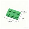 50pcs DIY MOC Building Blocks Thin Figures Bricks 2x3 Dots 12Color Educational Compatible 3021 Toys for Children Christmas gift