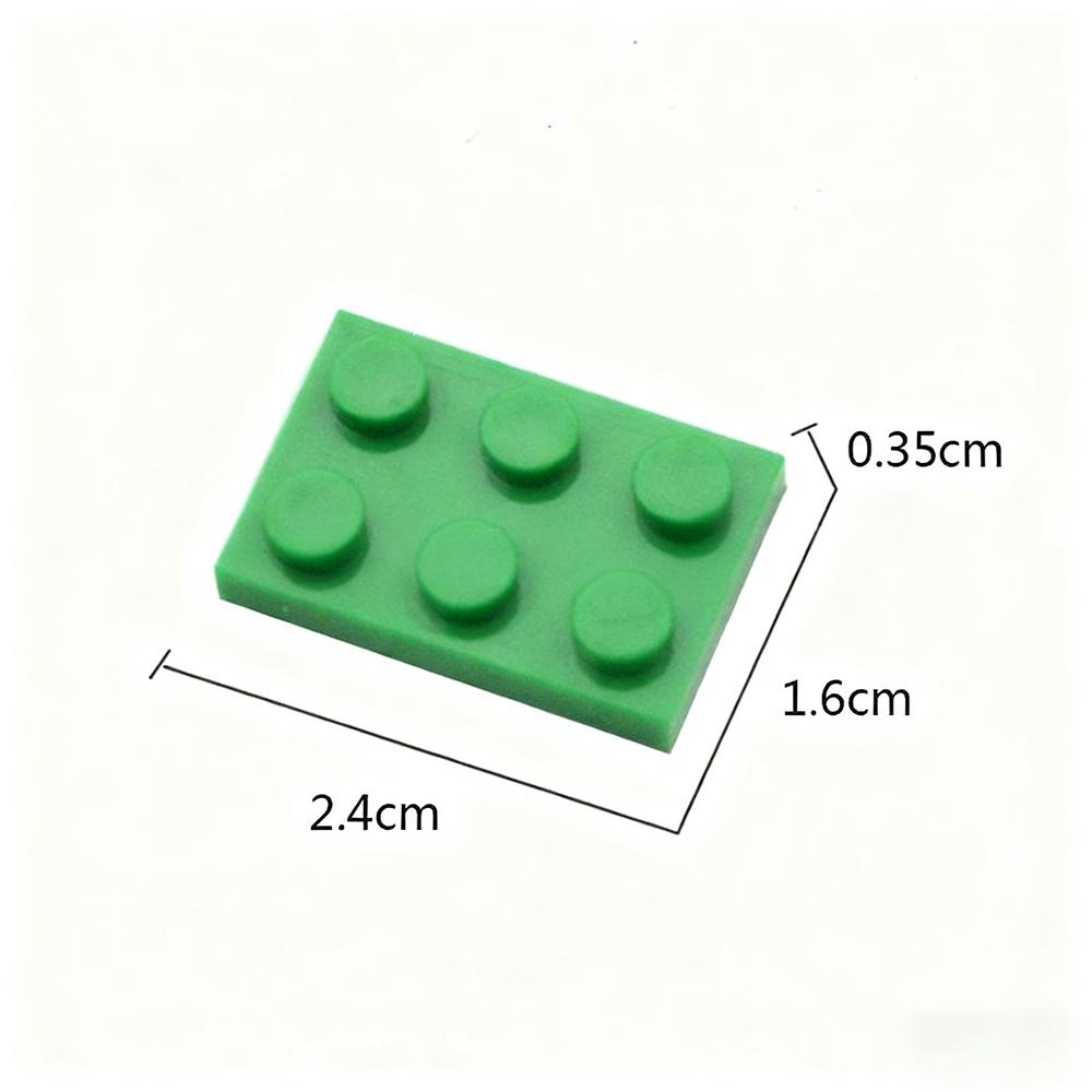 50pcs DIY MOC Building Blocks Thin Figures Bricks 2x3 Dots 12Color Educational Compatible 3021 Toys for Children Christmas gift