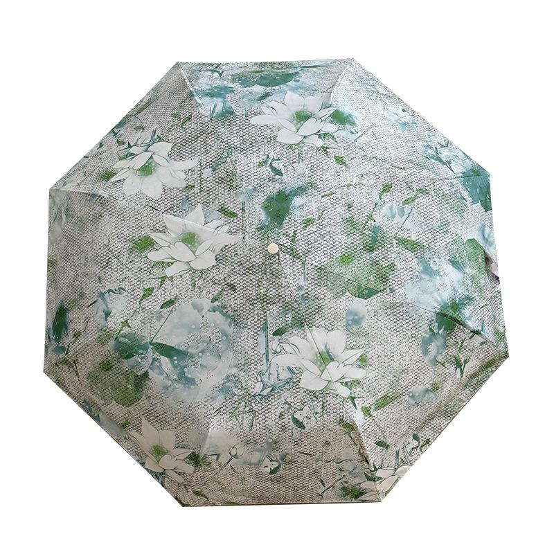 Lightweight Folding Umbrella UV Protection Sun Umbrella Waterproof Rain Umbrella Compact Portable for Travel Outdoor Commute Leisure