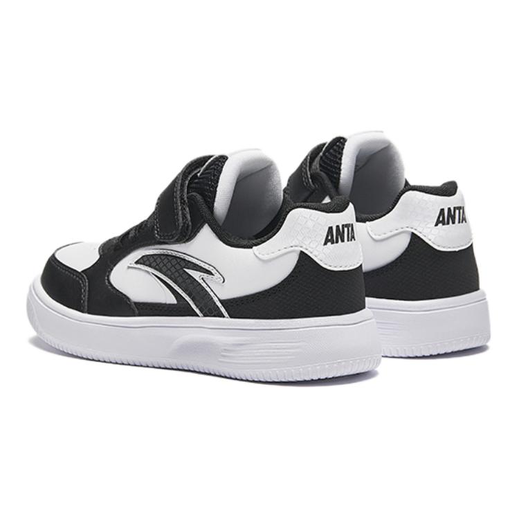 Anta Comfortable Versatile Non-Slip Wear-Resistant Low-Top Kids Skate Shoes Kids Sneakers White Black 312439932-1