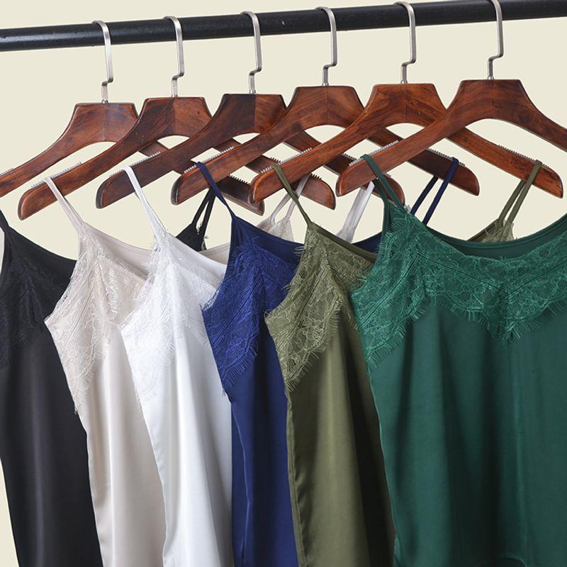 French Style Pure Desire Style Lace Camisole Summer Satin V Neck Sexy Inner Wear Vest Tops