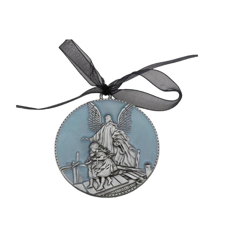  Enamel Finish Metal Car Charm Keychain Pendant Home Decoration Vintaged Angel Design With Adjustment Ribbon