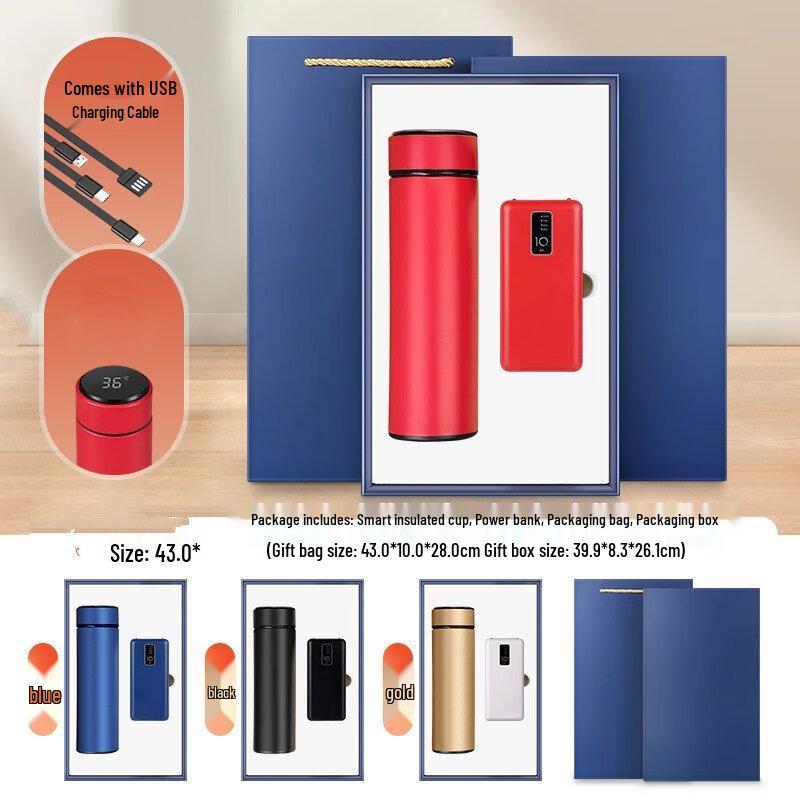Shengbai 2-Piece Gift Set: Insulated Mug & Power Bank