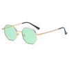 Vintage Polygon Sunglasses Women Brand Fashion Small Frame Sun Glasses Female Metal Gradient Retro  Feminino