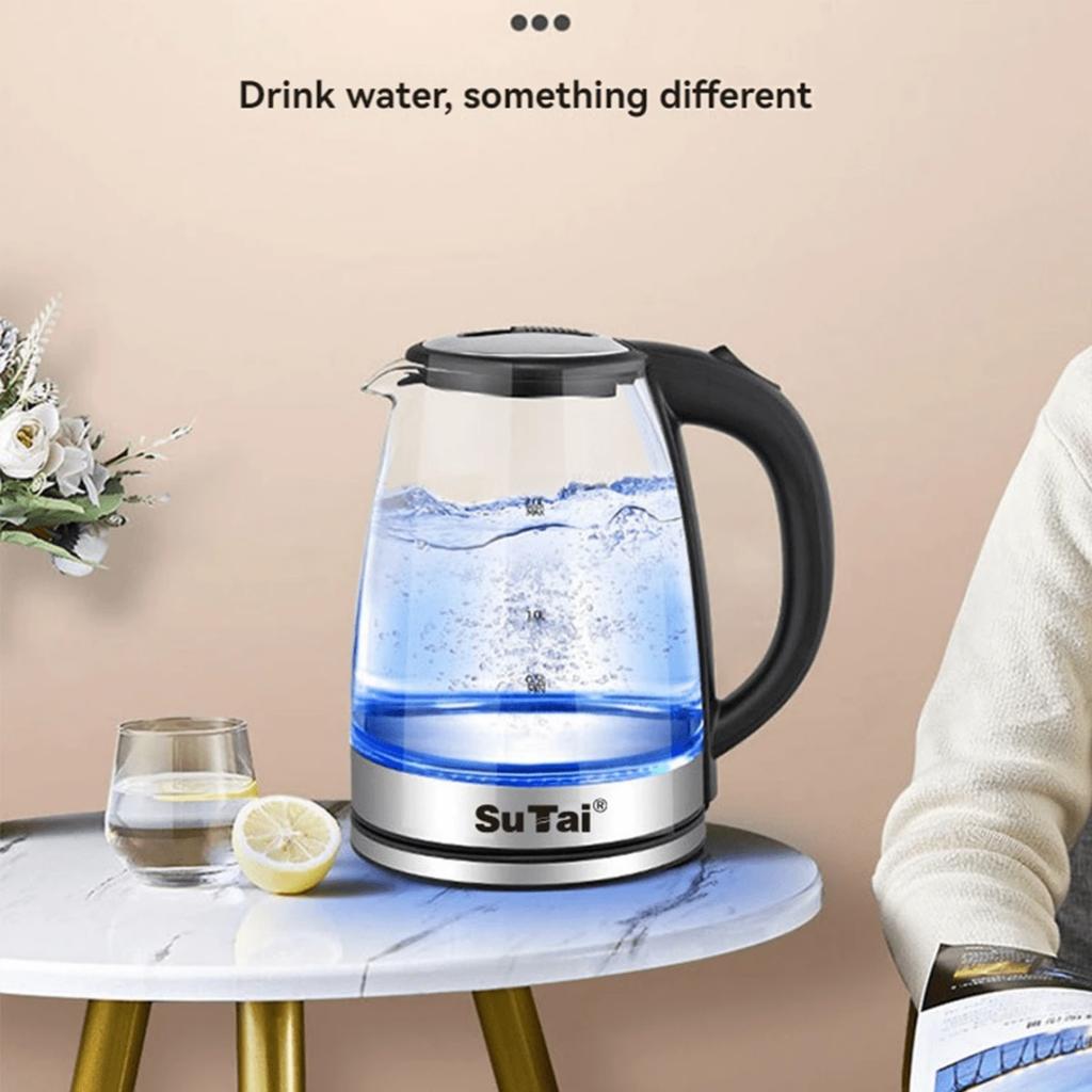 1pc, Electric Tea Kettle For Boiling Water, Stainless Steel Inner Lid & Filter, Hot Water Boiler