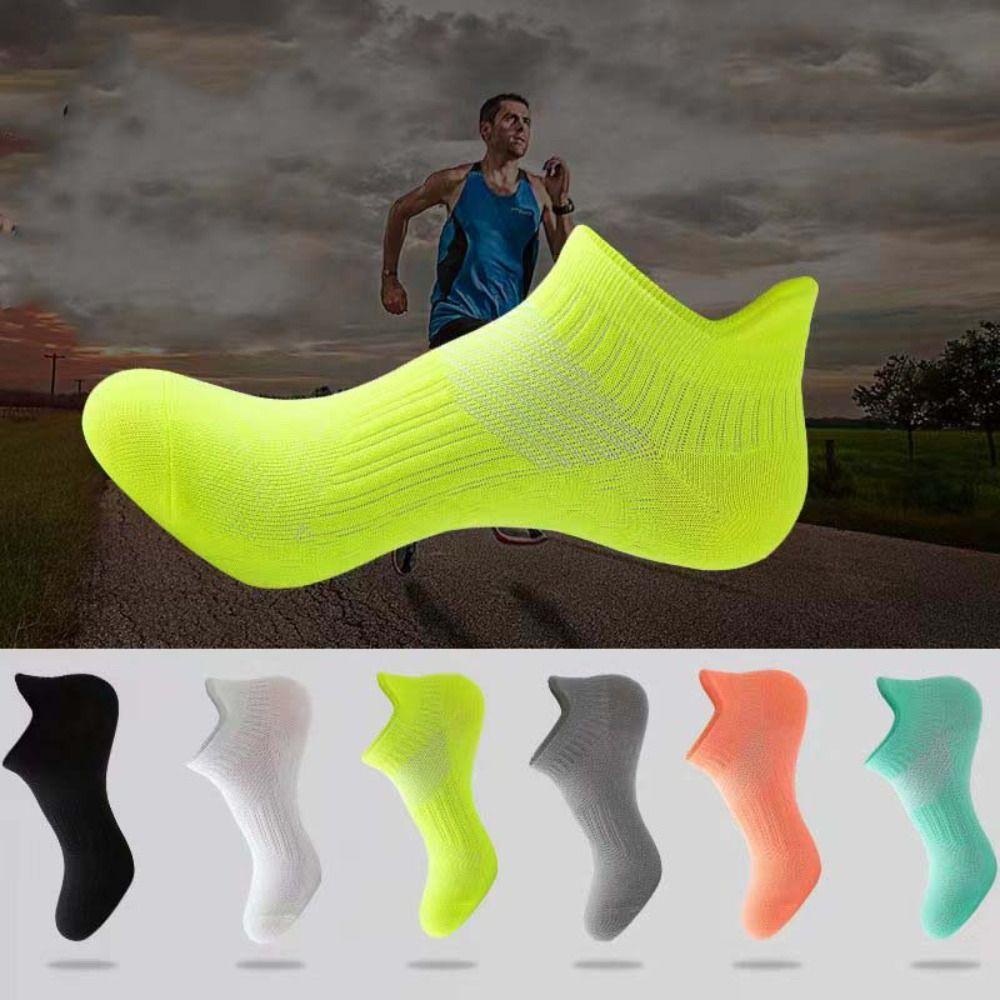 

Anti-slip Men s Sports Running Short Socks Patchwork Women Summer Ankle Socks Fashion Basketball
