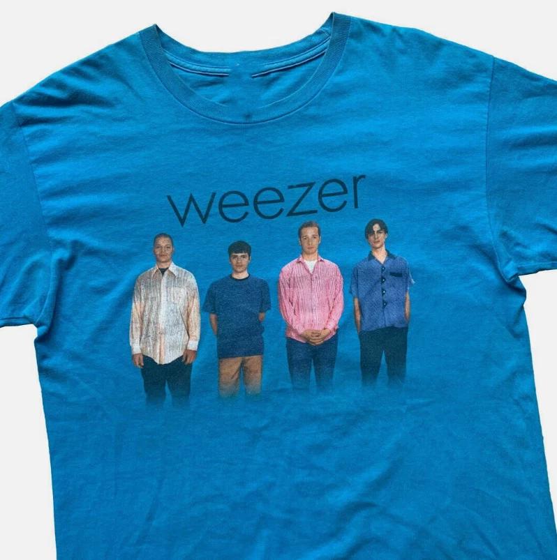 2000s Vintage Weezer Blue Album Gift For Fan Blue All Size Unisex Shirt 4XL