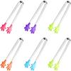 Mini Tong, Hand Shape Silicone Food Tongs, 5Inch Kid Tongs for Sugar Cubes Kitchen Tongs Perfect for Kids