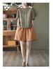 Women's Cotton Casual Elastic Waist Wide-Leg Cargo Shorts