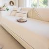 New Four-Season Universal Non-Slip Chenille Sofa Cushion Straight Row Sofa Solid Color Simple Modern Sofa Cover
