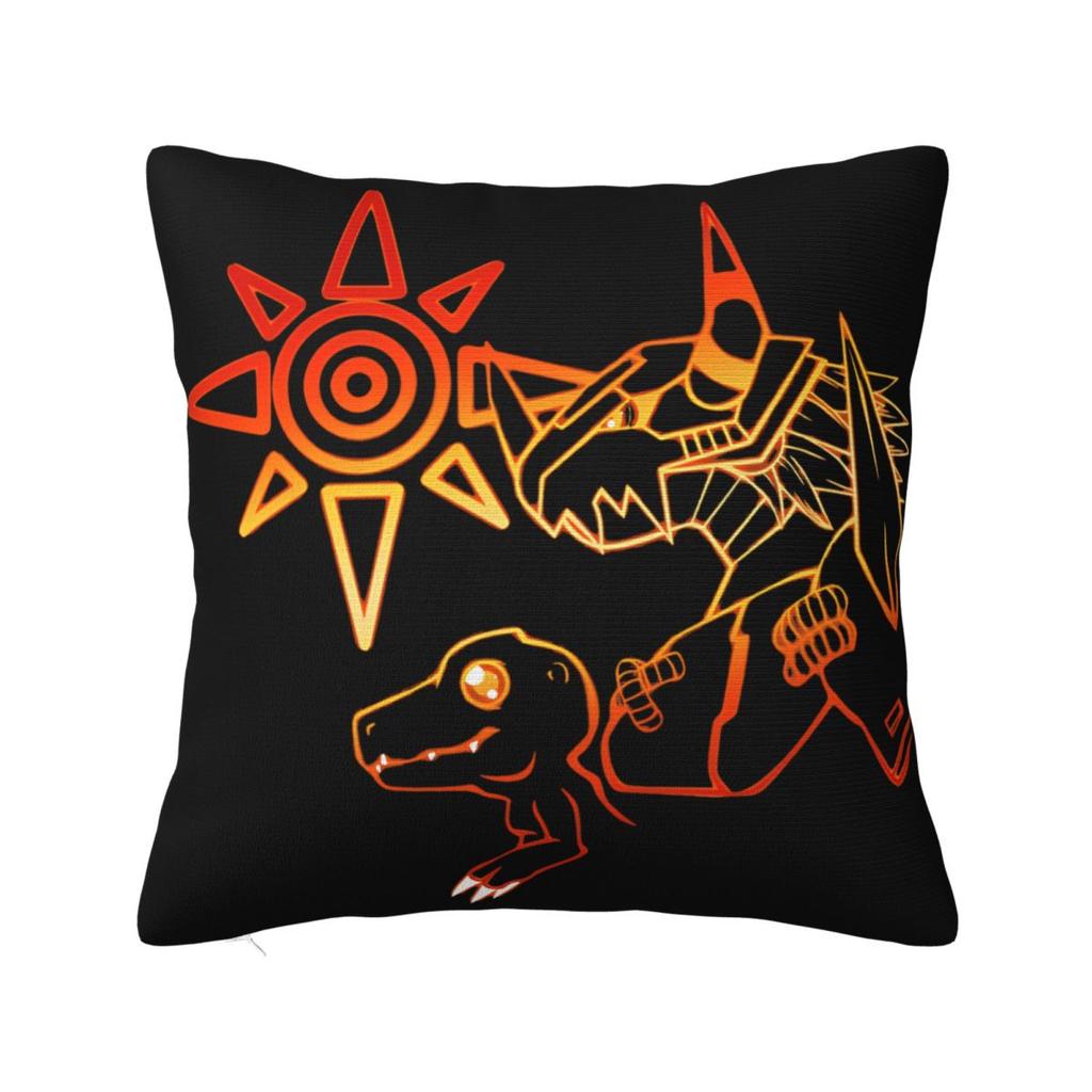 Trendy Seat Digital Monster Digimon Decor Pillowcase Stuff Pillow Cover Square Multi-Size
