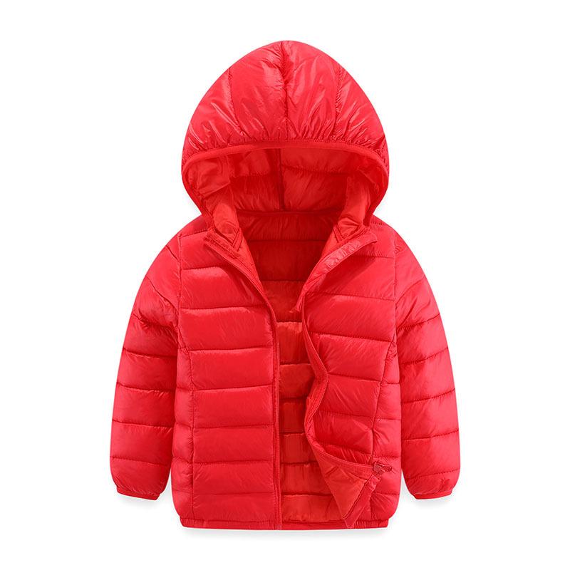 2026 Lightweight Children's Hooded Down Jacket - Boys & Girls Cotton Outerwear