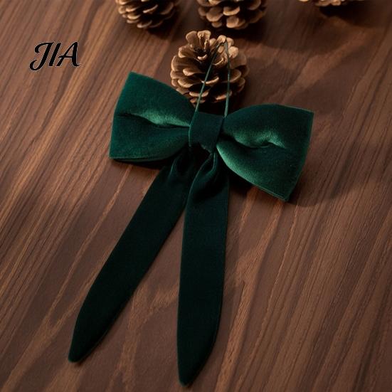 Indoor Festive Wall Decorations Velvet Bow Christmas Decoration, Soft Plush Xmas Tree Elegant Bows for Door Lintels Ornament DIY Wall, Mirror, Wreath,