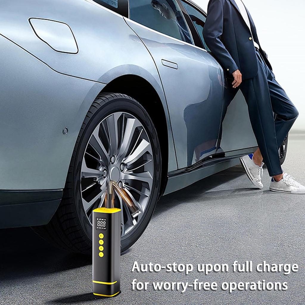Air Pump Electric Pump Digital Pressure Gauge Electric Tyre Pressure Gauge Cordless For Motorcycle Truck Bicycle Wheel Car Bike