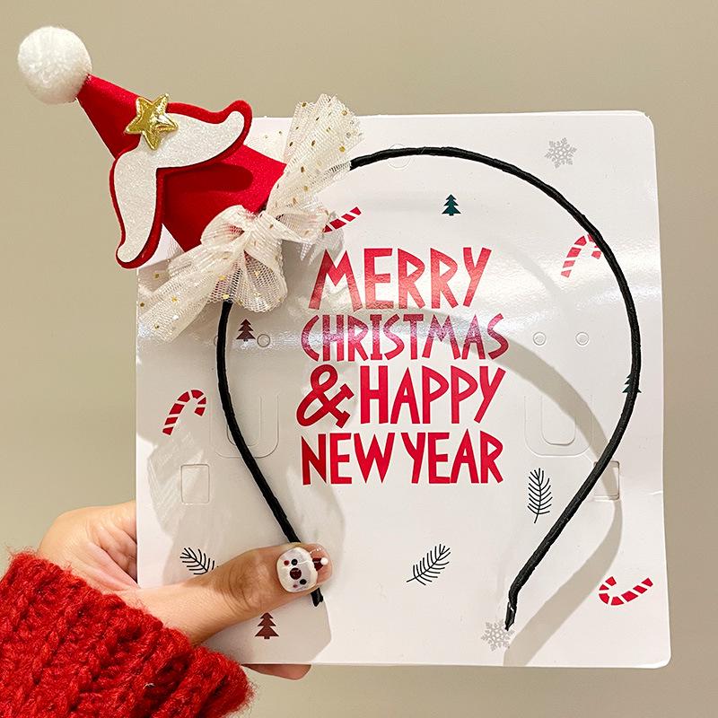 Mori Style Reindeer Antler Headband: Cute Christmas Hair Clip for Women & Kids