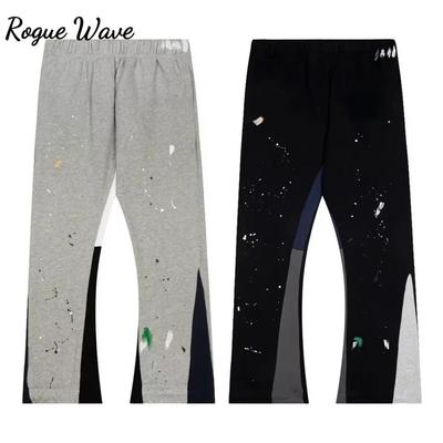 RogueWave Vintage Tie Dye Sweatpants Y2K Clothing Men Women Hip Hop Letter Baggy Casual Pants Casual Stretch Waist Jogging Pants Trousers