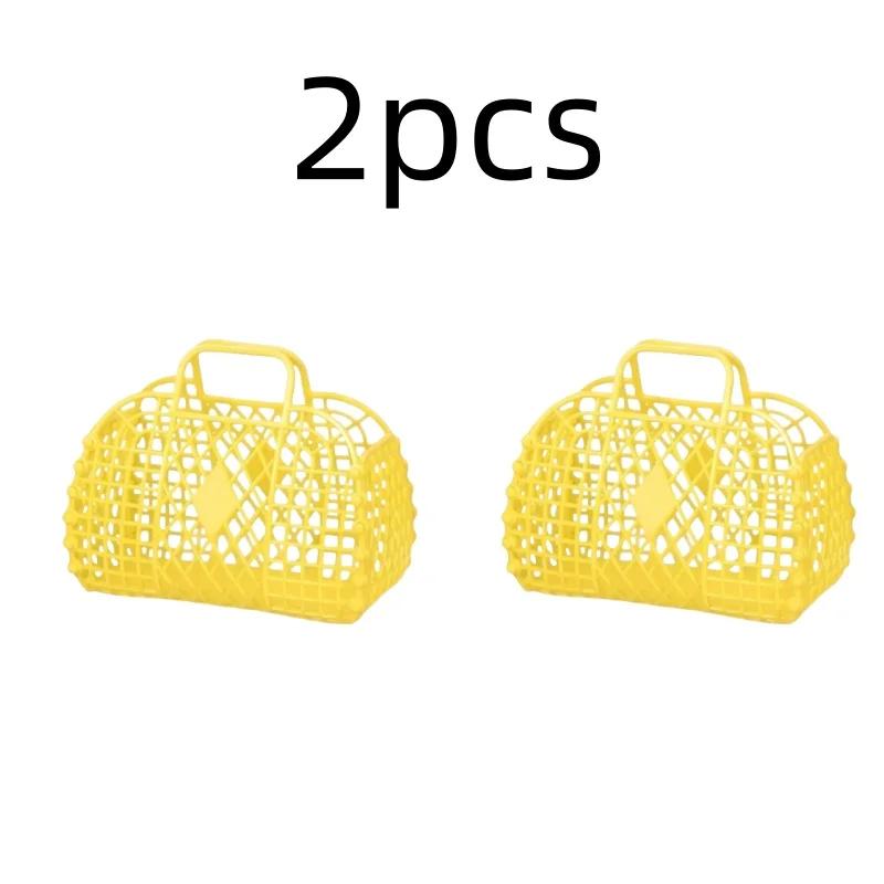 Detachable Shower Basket Plastic Bath Basket Bathroom Hollow Wash Storage Basket Shopping Basket