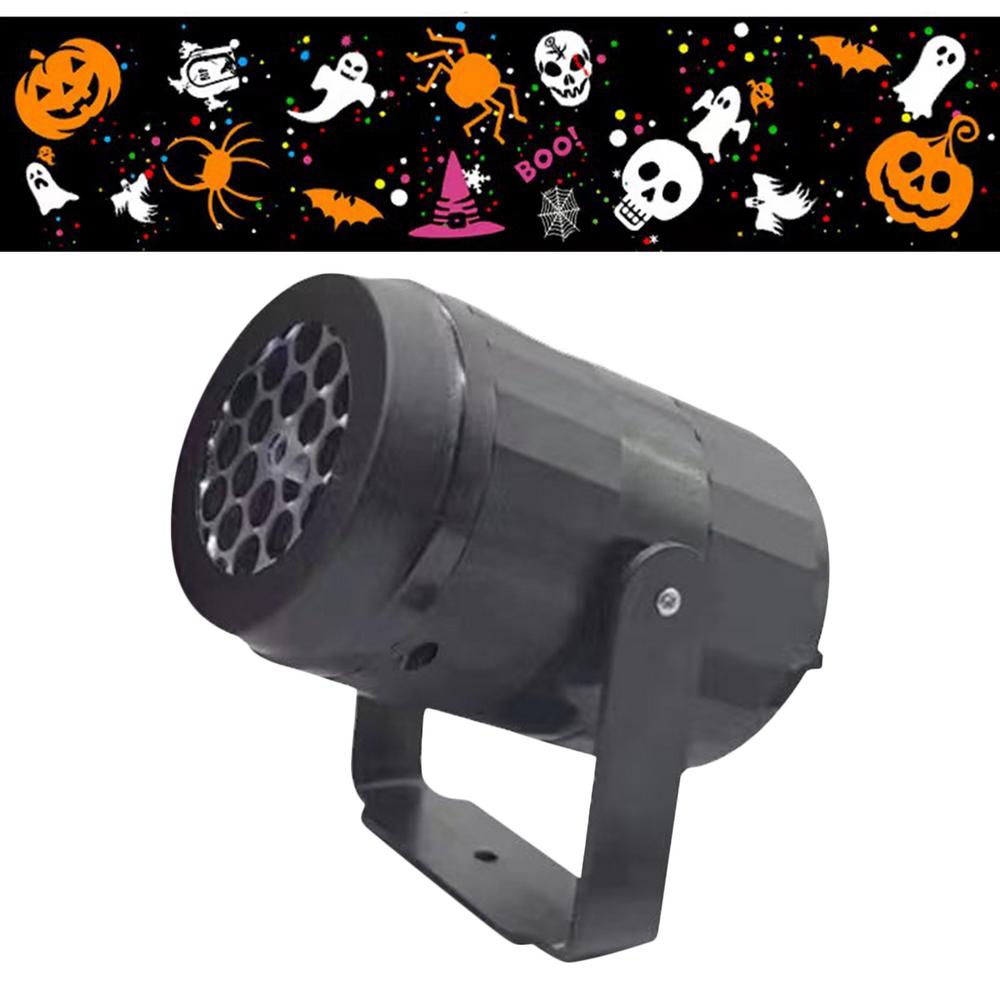 

USB Power Halloween Decoration Projector Light Pumpkin Spider Bat Dynamic Pattens Projector Night Light for Bedroom Room Party