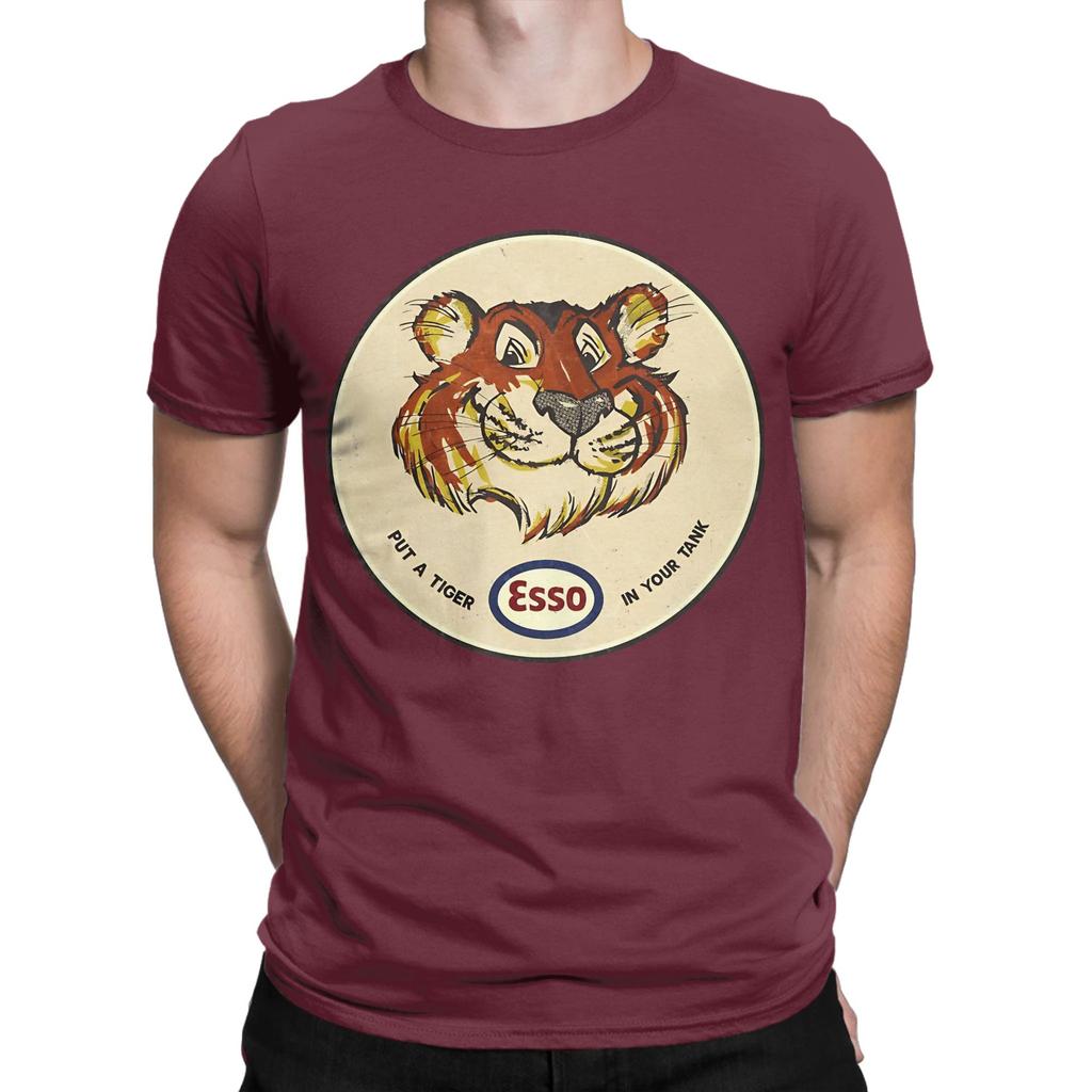 Tiger Esso Vintage Oil Company Classic Novelty 100 Cotton Tshirt Esso Tops Tees For Unisex