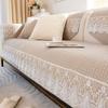 European Sofa Cushion Four Seasons Universal Cotton Fabric New Lace Non-slip Leather Cushion Cover
