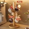 Tree Shape Coffee Mug Holder Space Saving 4/6 Hooks Mug Hanging Display Rack Multi-functional Hanging Display
