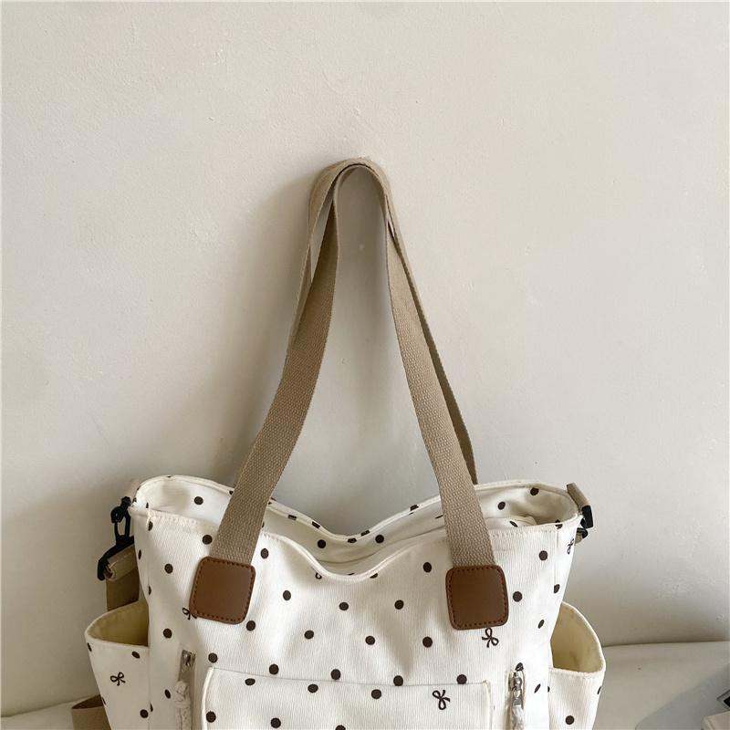 Plátěná taška Tote Bag Dámská Velkokapacitní Taška přes rameno Crossbody Neformální Denní Pracovní Kabelka