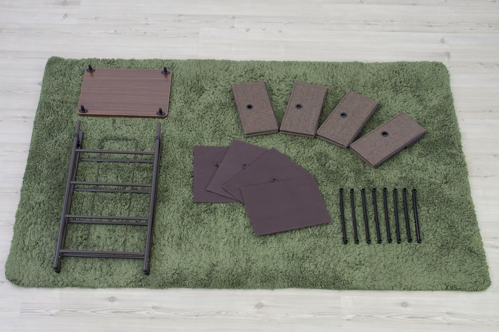 AZUMAYA Easy-Assembly Chest, Brown, 4 Drawers, LFS-702BR