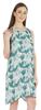 Moomaya Summer Beach Wear Short Dress For Womens Printed Sleeveless Tie-Up Midi