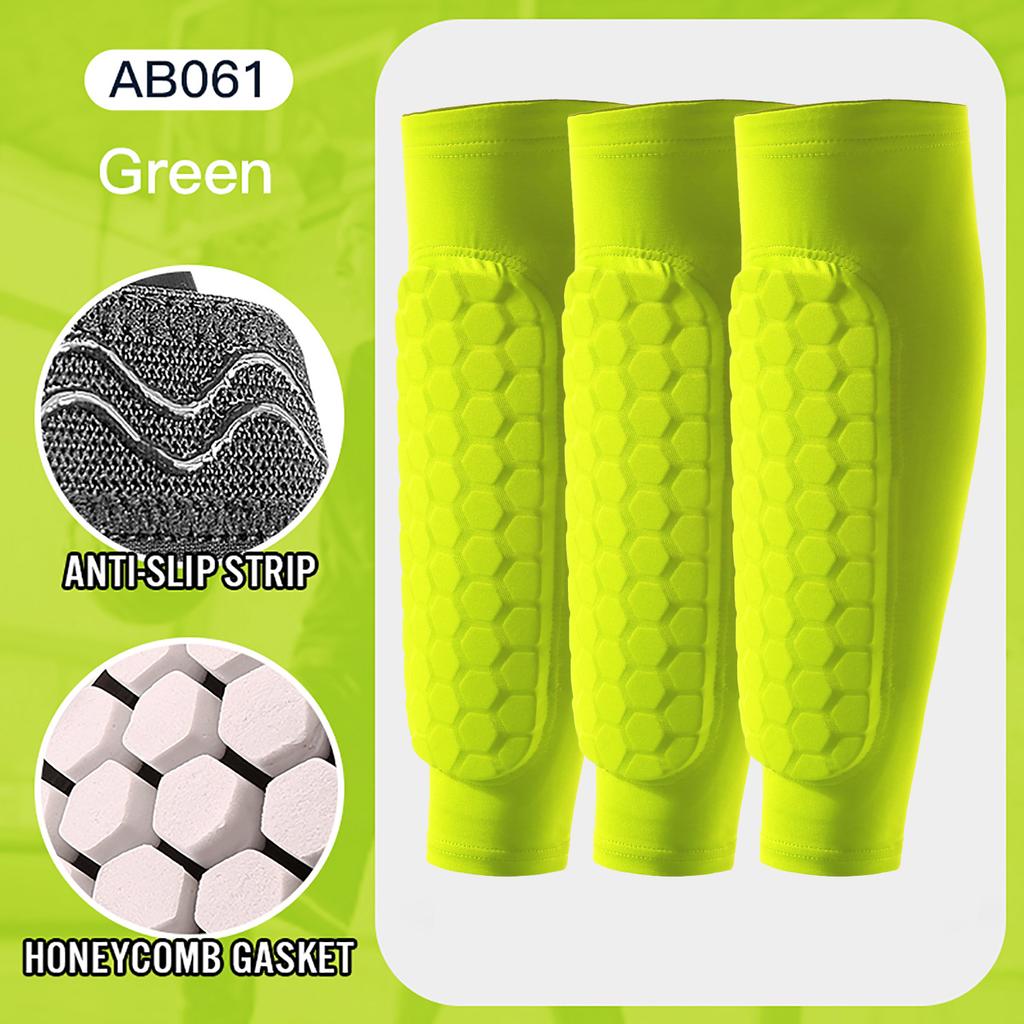1/3 Pcs Leg Sleeves Shin Guards Shockproof Honeycomb Nylon Support Sock Shin Protector Soccer Gear Soccer Shields Sports Legging