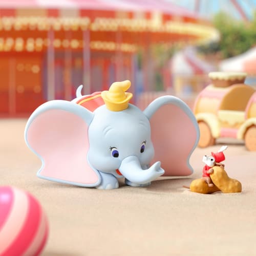 52TOYS DUMBO Happy Times Series Dumbo Figure, Blind Box Trading Figure, Collectible Figure, Painted, Gachapon Toy, Perfect Gift for Anime Fans, Kids,