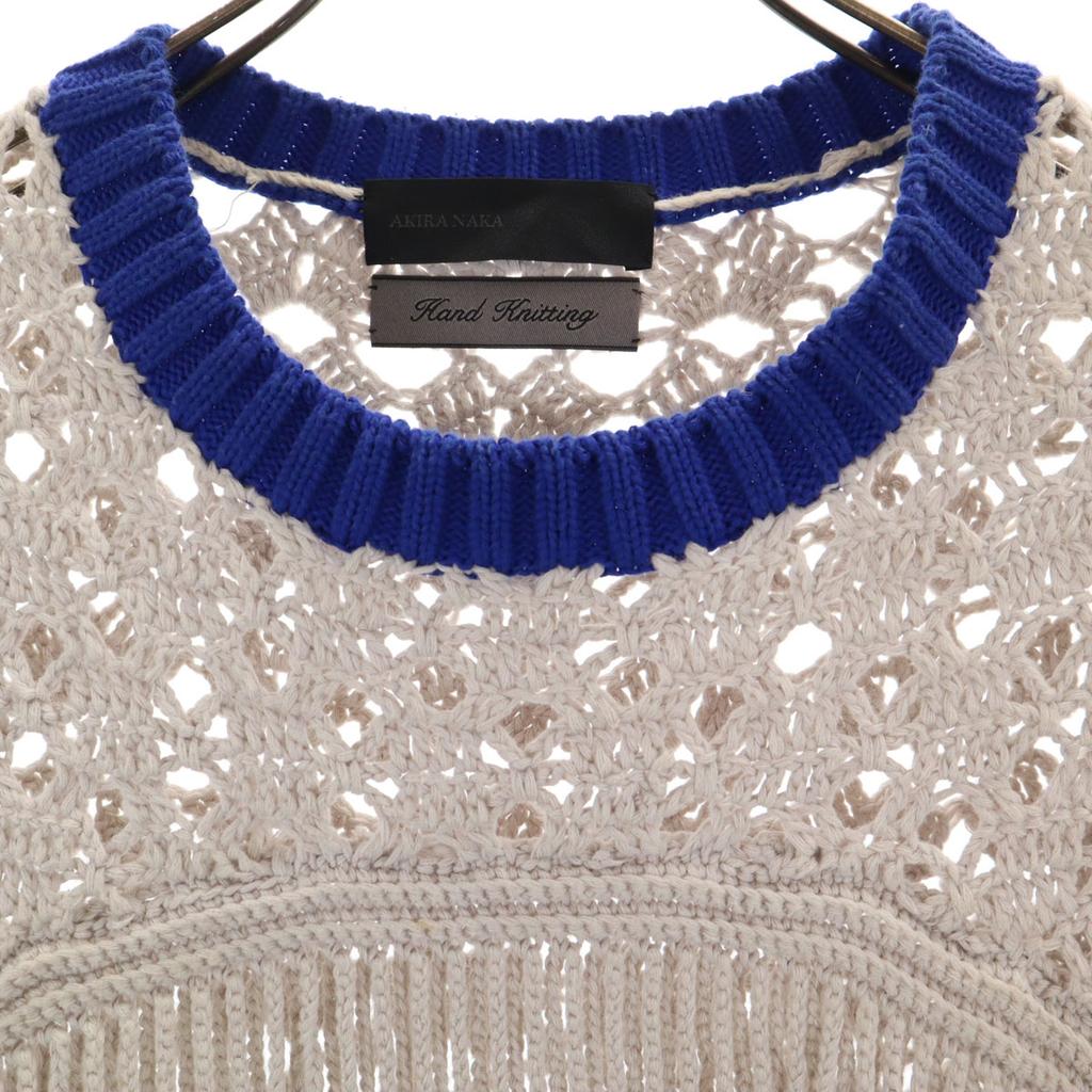 AKIRANAKA made in Japan Long sleeve hand knit 36 gray sweater Women Used