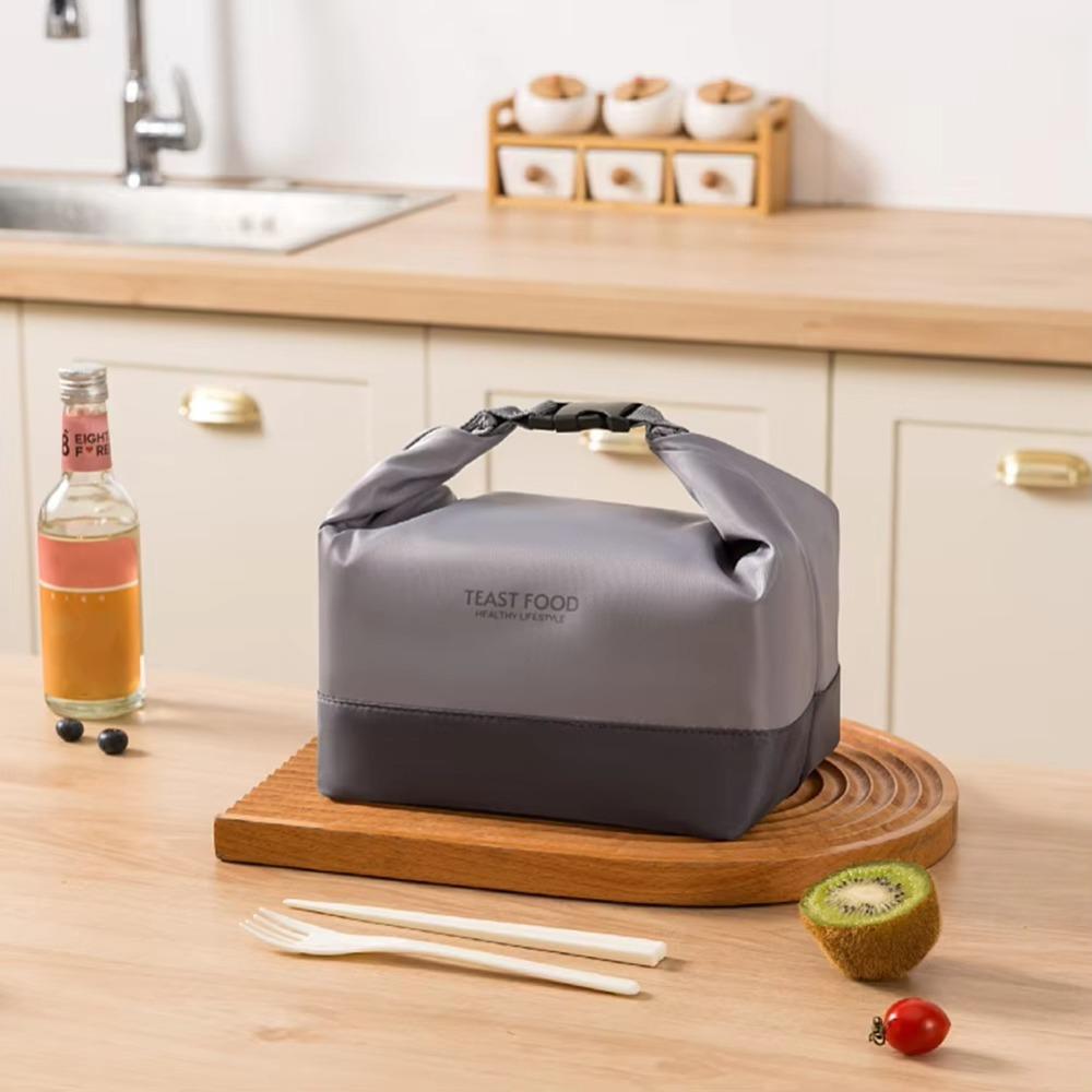 Waterproof Insulated Lunch Bag Large Capacity Oxford Lunch Tote Bags Thickened Ice Pack Thermal Insulation Bag