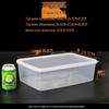 ZISIZ Rectangular Plastic Food Storage Container