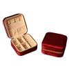 INS Round Mini Travel Jewelry Gift Box: Compact Ring Storage Case