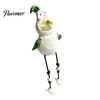 Humorous Housewarming Gift Funny Chicken Decor Yard Art, Resin Rooster Outdoor Statues, Art Creative Sculptures for Patio Garden Balcony Ornaments