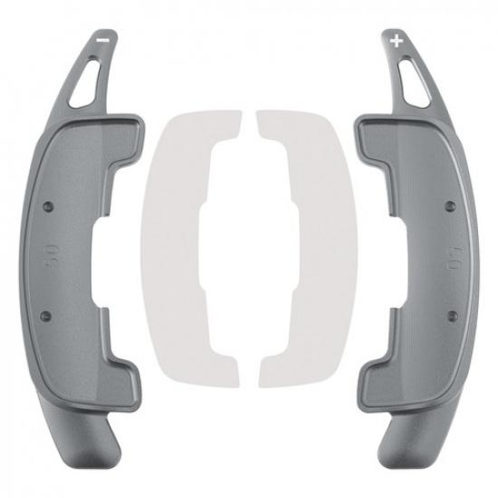 Steering Wheel Paddle Shifter Extension For Range Rover Jaguar Aluminium Grey`