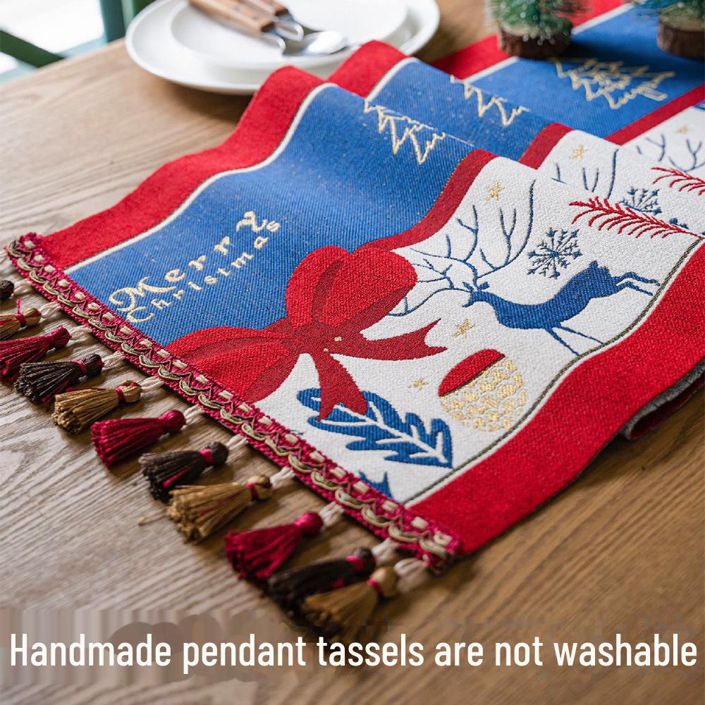 Nordic American Christmas Tablecloth and Runner Set