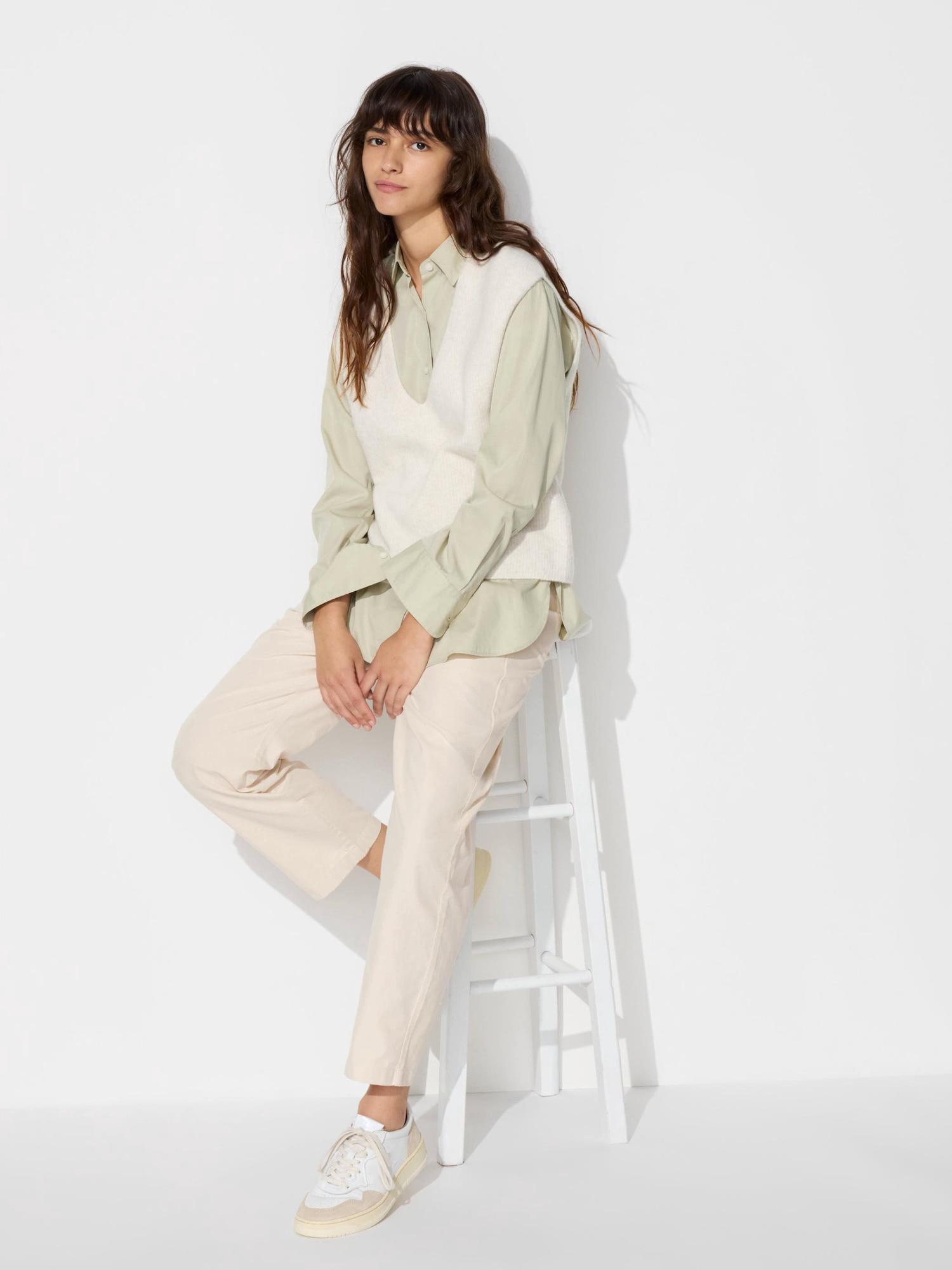 

Uniqlo Японські бавовняні штани до щиколотки 30 NATURAL/3XL